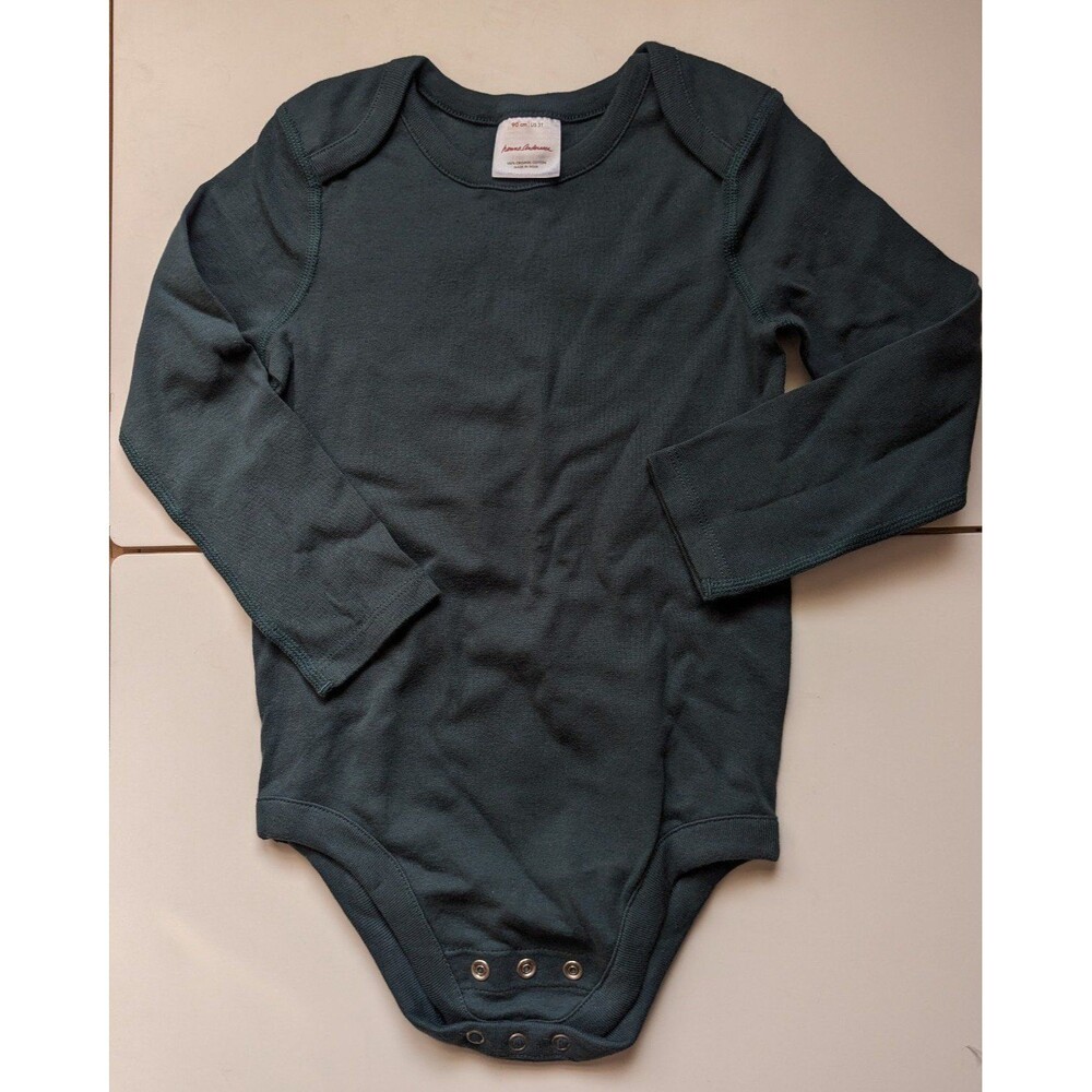 Hanna Andersson Long Sleeve Organic Cotton Onesie size 3T